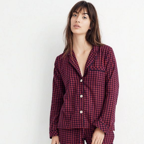 Madewell Other - 🎄Madewell Long-Sleeve Pajama Top in Gingham